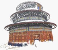 北京天坛祈年殿部分图像数据集以及重建结果