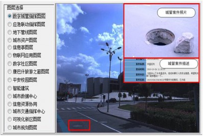 全景实景数字城管指挥平台界面